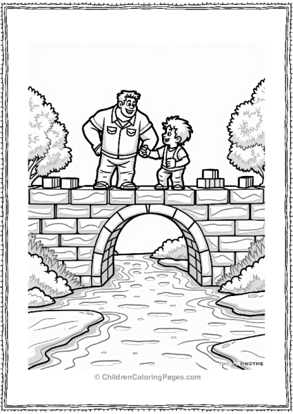Wreck It Ralph And Felix Building A Bridge Free PDF Printable