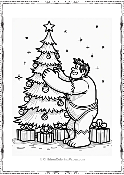 Wreck It Ralph Decorating A Christmas Tree Free PDF Printable