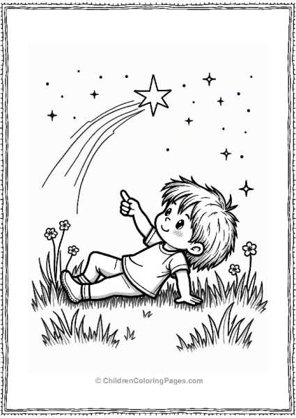 Shooting Star Wish In Spring Free PDF Printable