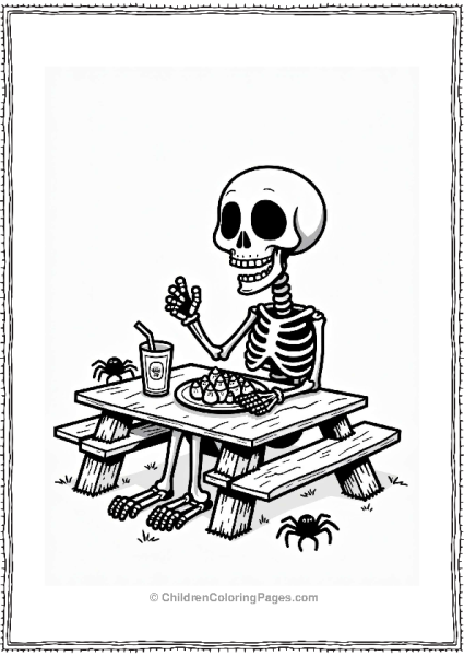 Skeleton Snack Time At Hotel Transylvania Free PDF Printable