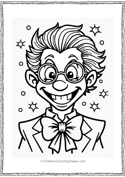Smiling Joker With Accessories Free PDF Printable