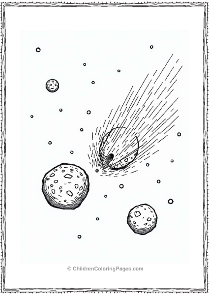 Solar System Asteroids Colliding In Space Free PDF Printable