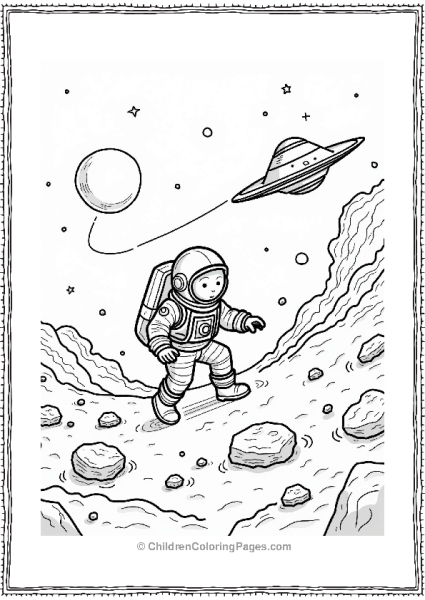 Solar System Astronaut S Journey Through The Asteroid Belt Free PDF Printable