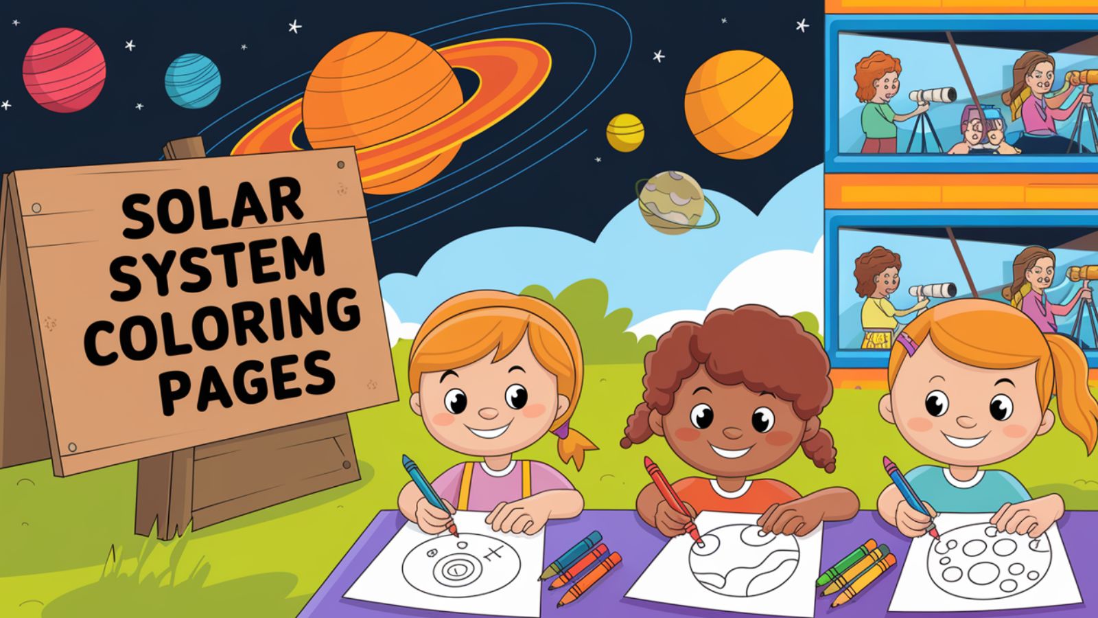 Solar System Coloring Pages – Free PDF Printables For Kids ☀️🪐🌍