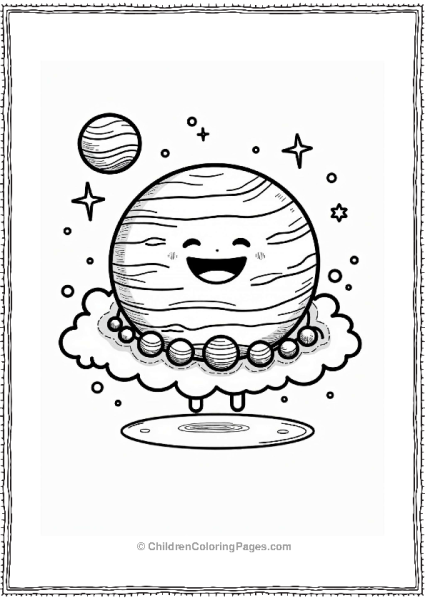 Solar System Jovial Jupiter Surrounded By Planets Free PDF Printable