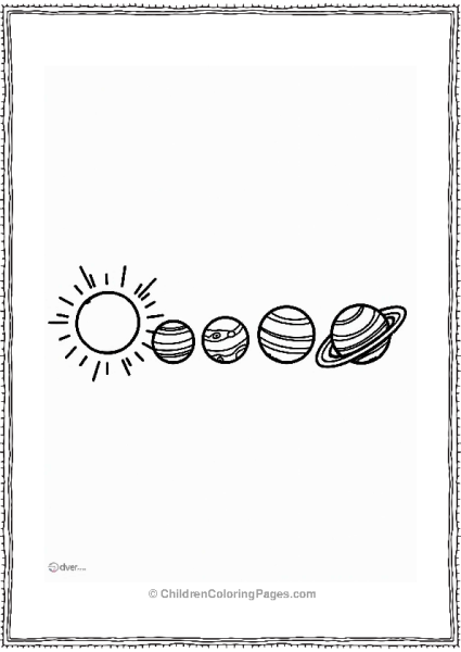 Solar System Planets In Bold Colors Free PDF Printable