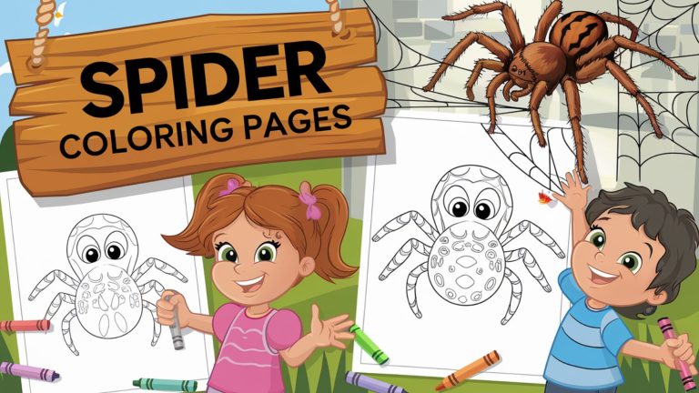 Spider Coloring Pages