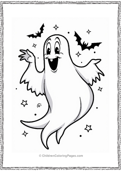 Spooky Ghost From Hotel Transylvania Free PDF Printable