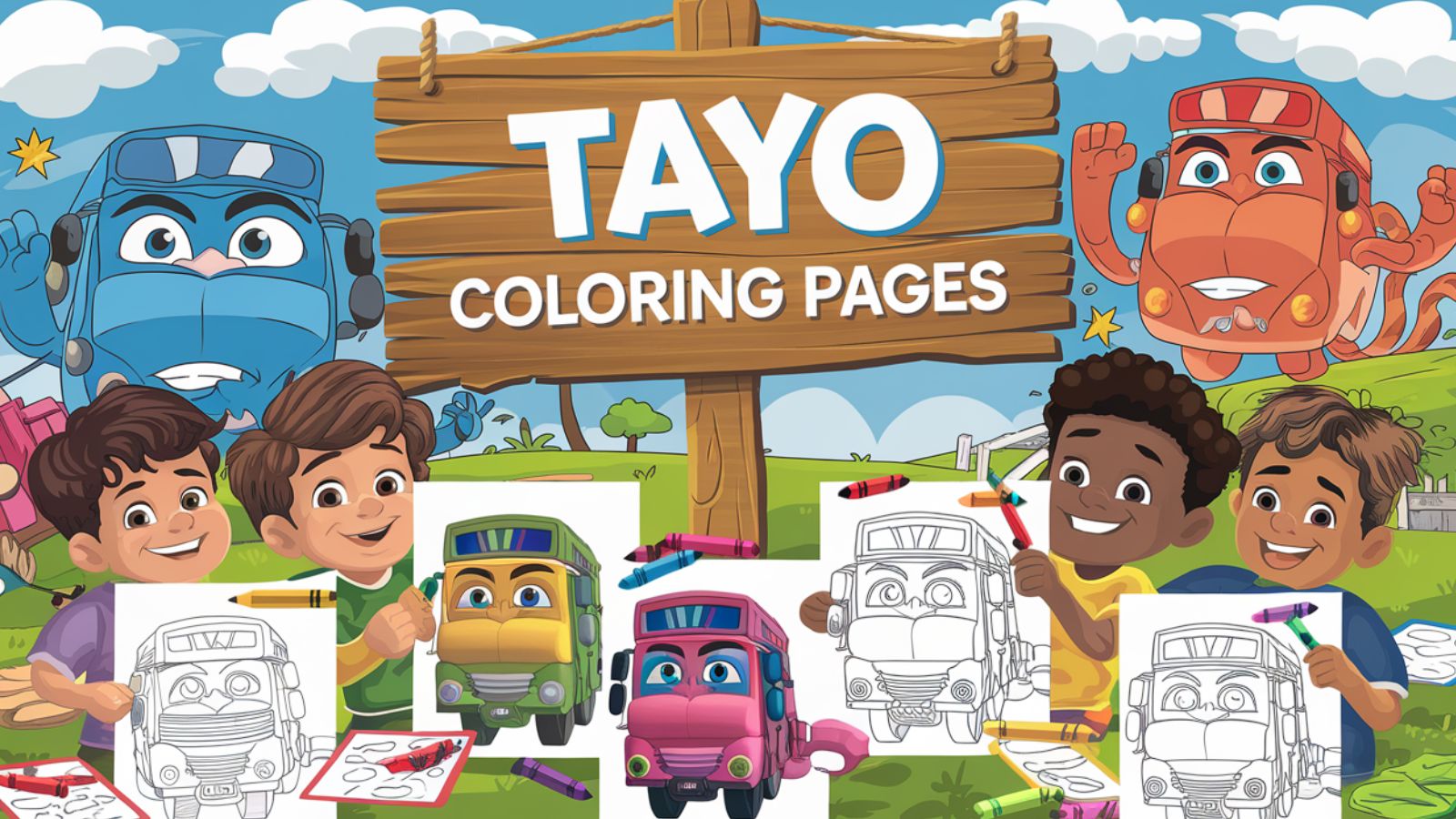 Tayo Coloring Pages – Download Free PDF Printables 🚎🚍🚌👤