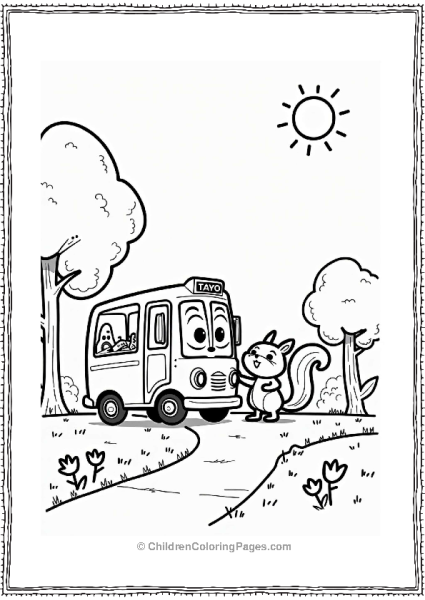 Tayo The Little Bus In The Park Free PDF Printable