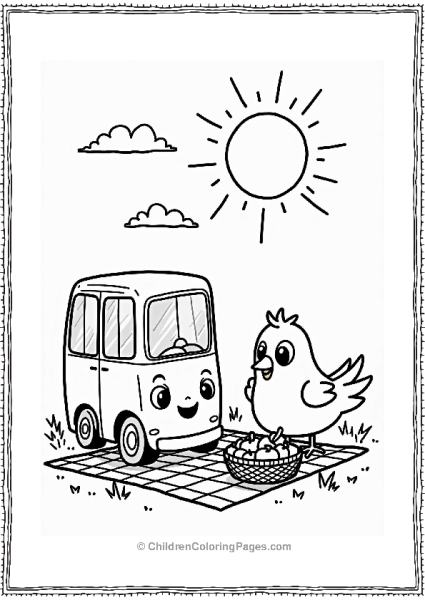 Tayo The Little Bus Picnic Free PDF Printable