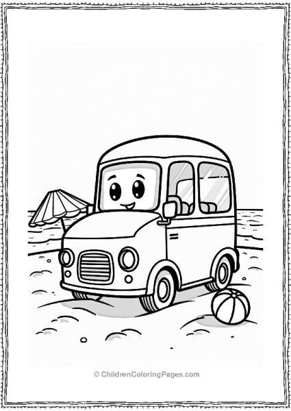 Tayo The Little Bus At The Beach Free PDF Printable