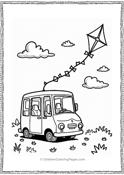 Tayo The Little Bus Flying A Kite Free PDF Printable