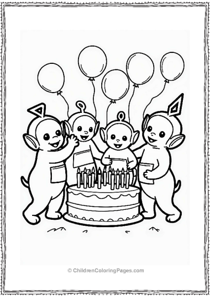 Teletubbies Teletubbies Birthday Celebration Free PDF Printable