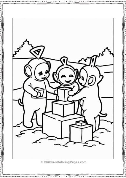 Teletubbies Teletubbies Building A Snow Fort Free PDF Printable