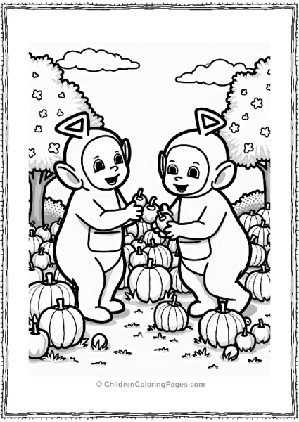 Teletubbies Teletubbies Collecting Autumn Harvest Free PDF Printable