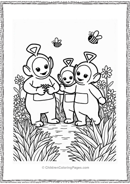 Teletubbies Teletubbies Exploring The Garden Free PDF Printable