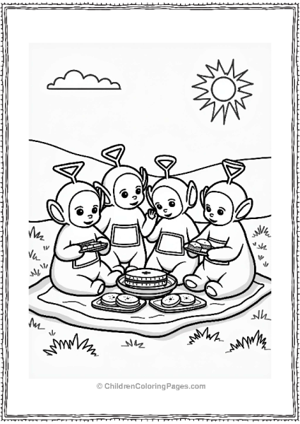 Teletubbies Teletubbies Picnic Under The Sun Free PDF Printable