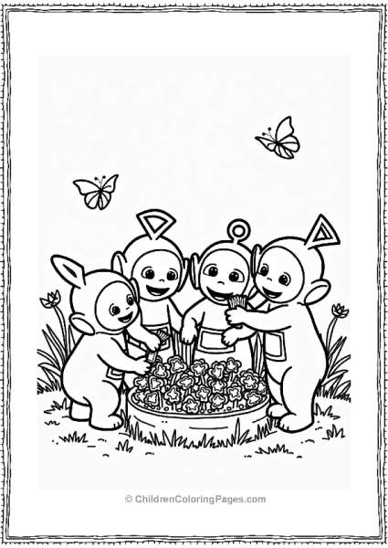 Teletubbies Teletubbies Planting A Garden Free PDF Printable