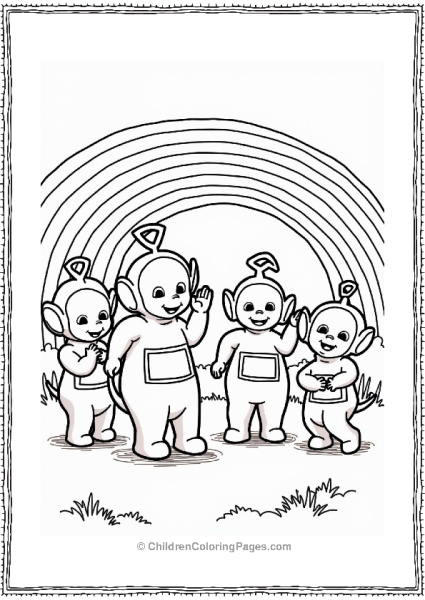 Teletubbies Teletubbies Playing With Rainbows Free PDF Printable