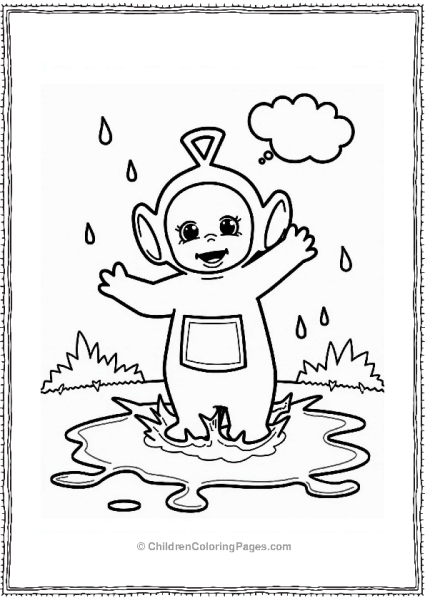 Teletubbies Tinky Winky’s Big Splash In A Puddle Free PDF Printable