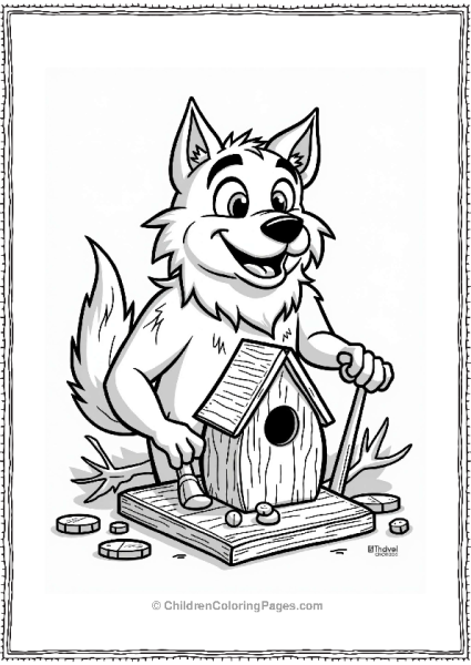 The Werewolf’s Woodshop Crafting Fun Free PDF Printable