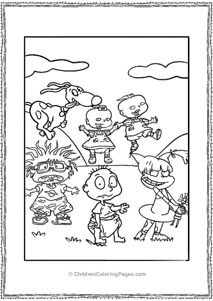 The Whole Rugrats Gang Together Free PDF Printable