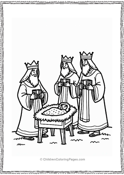 Christmas Three Wise Men Approaching The Nativity Free PDF Printable