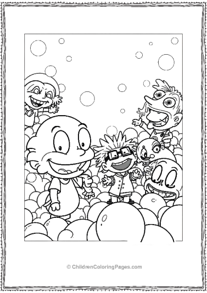 Tommy Chuckie Angelica And Dill In Ball Pit Rugrats Free PDF Printable