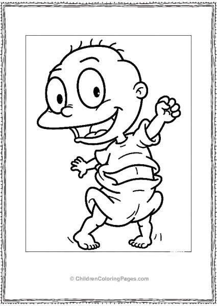 Tommy Pickles With Fist In Air Rugrats Free PDF Printable