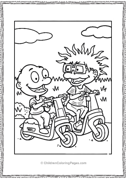 Tommy And Chuckie On An Adventure Rugrats Free PDF Printable