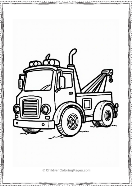 Tow Truck Lights And Sirens Free PDF Printable