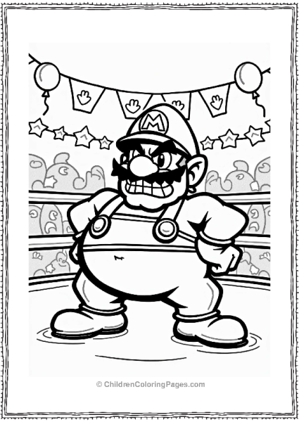 Wario’s Challenge Against A Rival Free PDF Printable