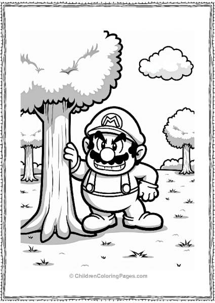 Wario’s Cheeky Grin In The Park Free PDF Printable