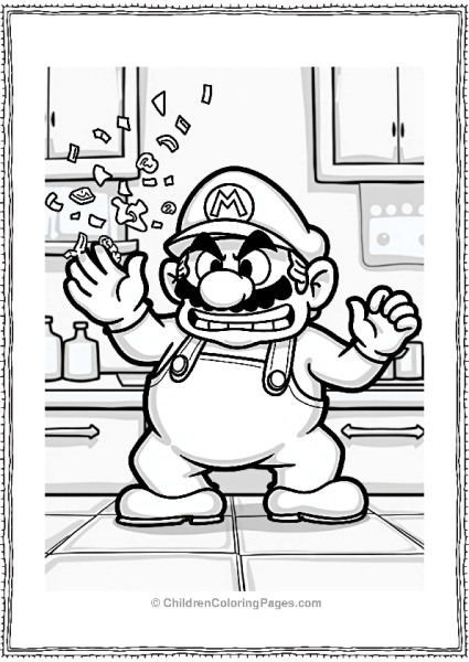 Wario’s Colorful Food Fight Free PDF Printable