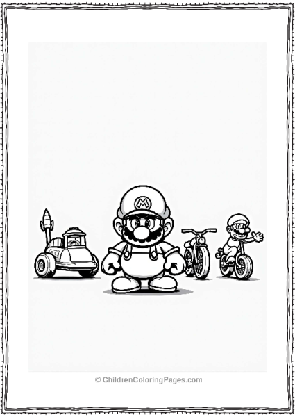 Wario’s Crazy Race With Wacky Vehicles Free PDF Printable