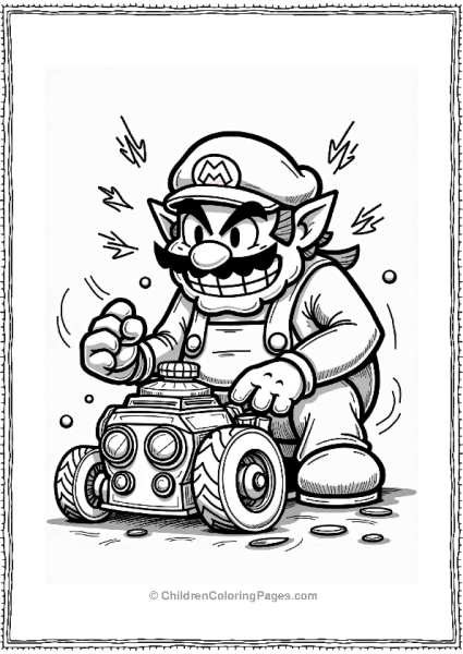 Wario’s Funky Machine Adventure Free PDF Printable