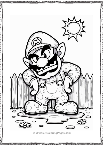 Wario S Sneaky Paint Job Free PDF Printable