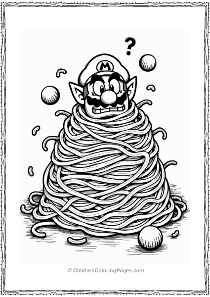 Wario’s Spaghetti Challenge Free PDF Printable