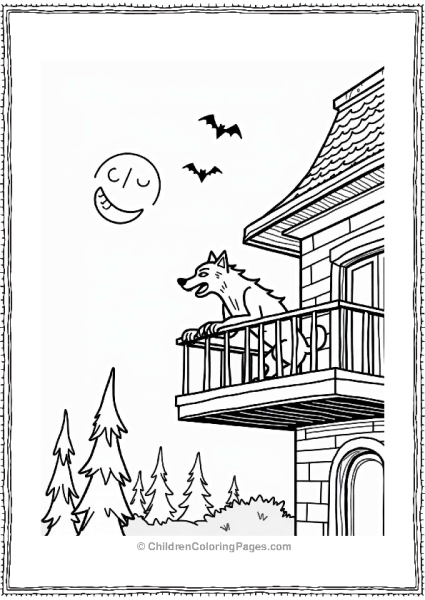 Werewolf Howling At The Moon Free PDF Printable