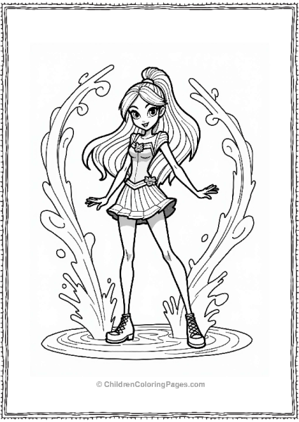 Winx Club Aisha’s Water Whirl Defense Free PDF Printable