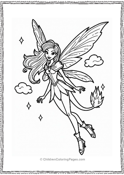 Winx Club Bloom’s Dragon Flame Transformation Free PDF Printable