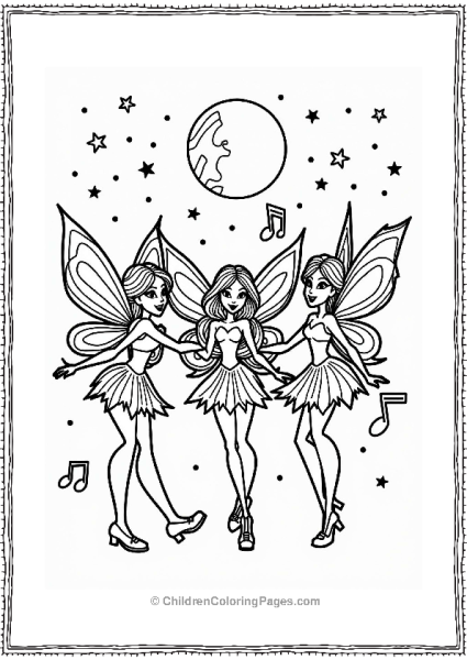 Winx Club Dance Party Under The Stars Free PDF Printable