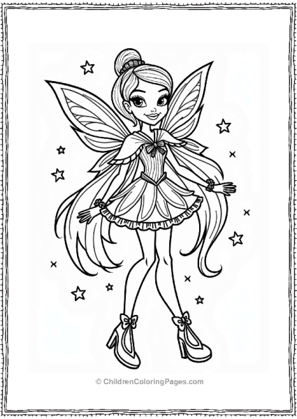 Winx Club Fairy In A Magical Costume Free PDF Printable