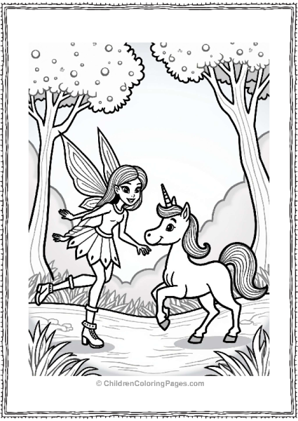 Winx Club Fairy In A Magical Forest Free PDF Printable