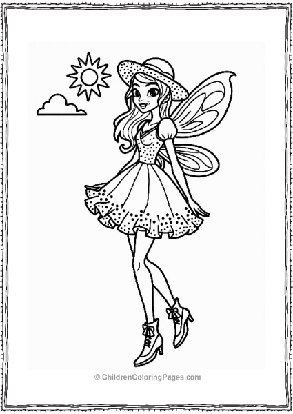 Winx Club Fairy In Vintage Fashion Free PDF Printable