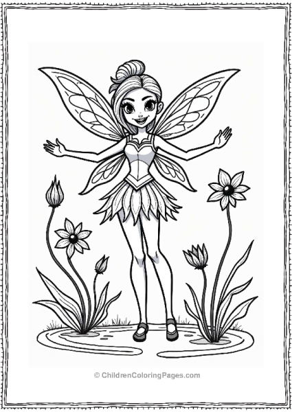 Winx Club Flora Fairy With Magical Plants Free PDF Printable