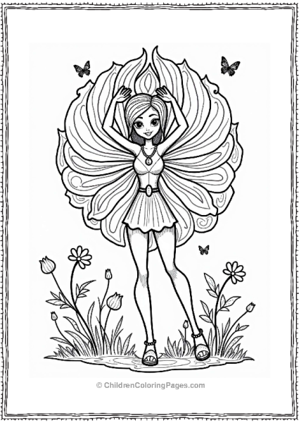 Winx Club Flora’s Nature Shield In A Garden Free PDF Printable