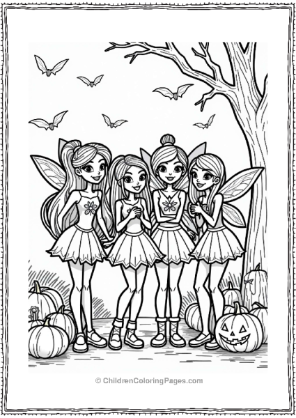 Winx Club Halloween Celebration Free PDF Printable