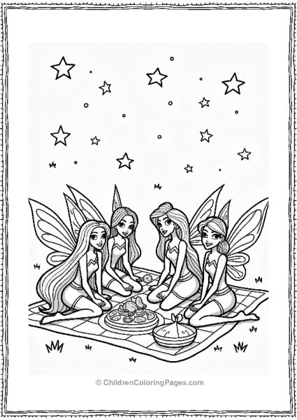 Winx Club Magical Picnic Under Stars Free PDF Printable